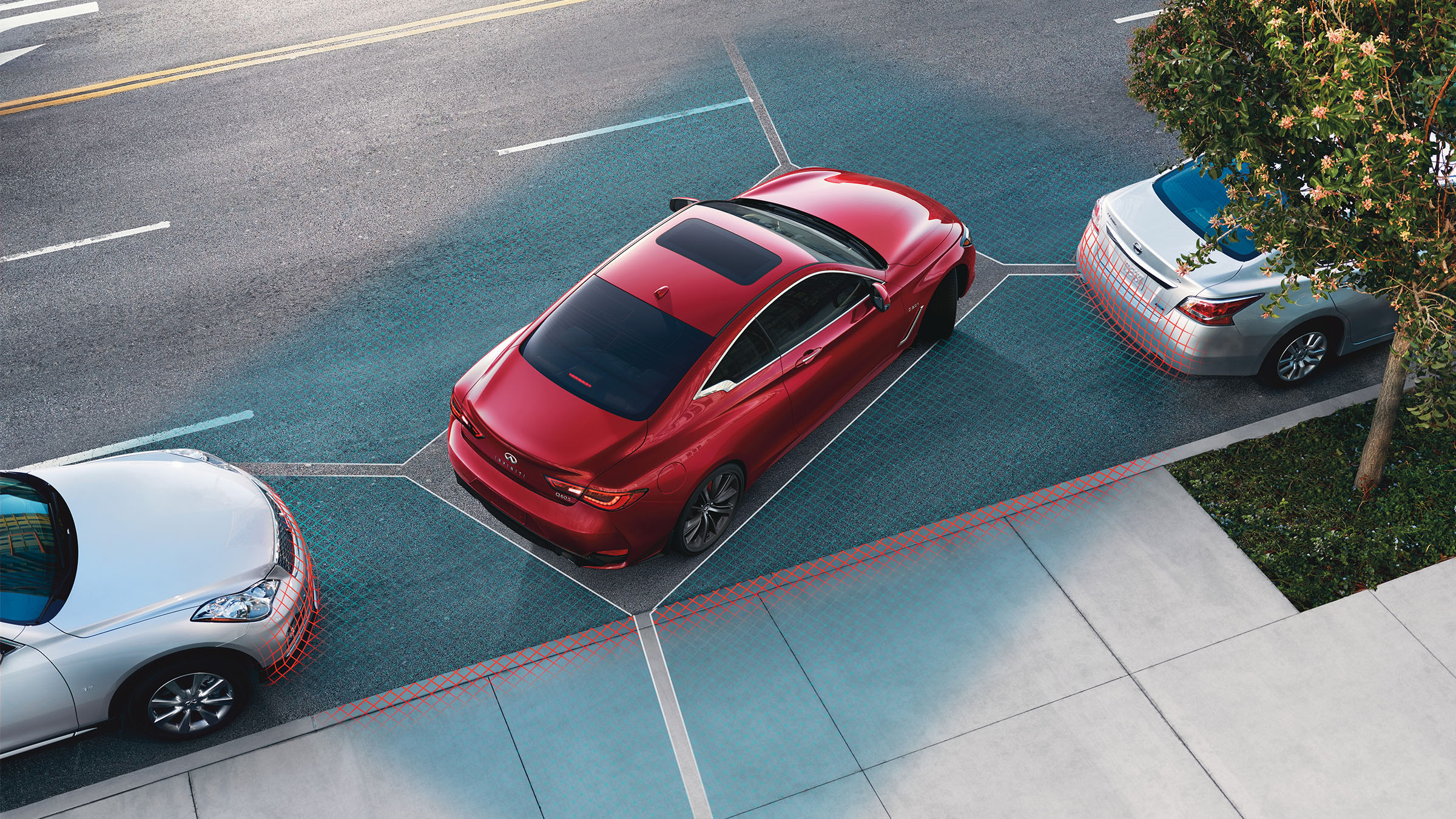 Vue panoramique 360&deg; (AWM) avec syst&egrave;me de d&eacute;tection des objets en mouvement (MOD)