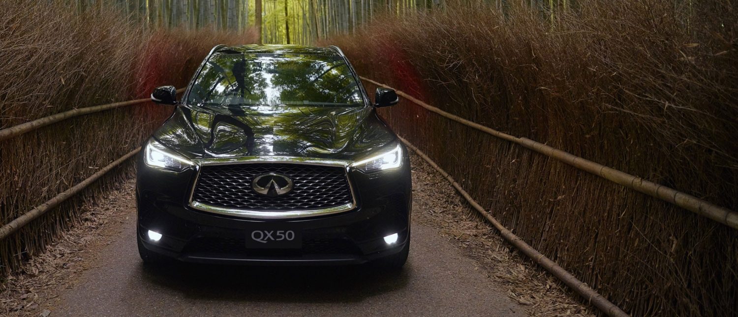 Infiniti QX50 SUV in Kyoto