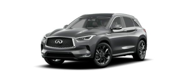 Side profile of a INFINITI QX50