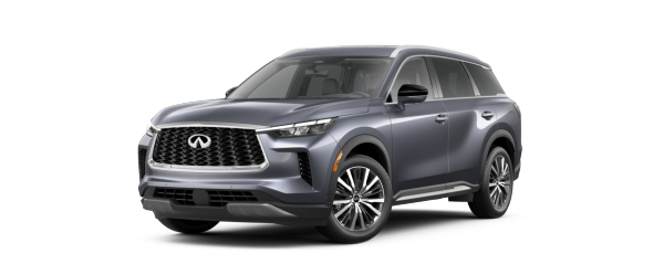 A blue 2023 INFINITI QX60 SUV