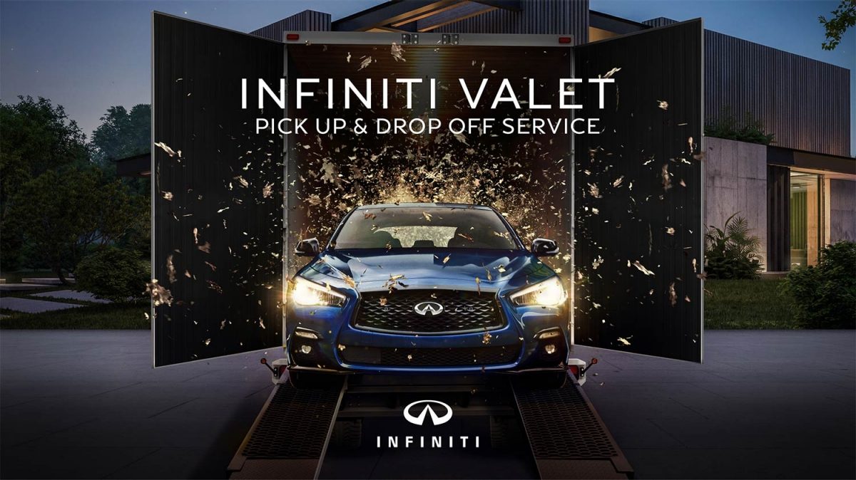 INFINITI valet service.