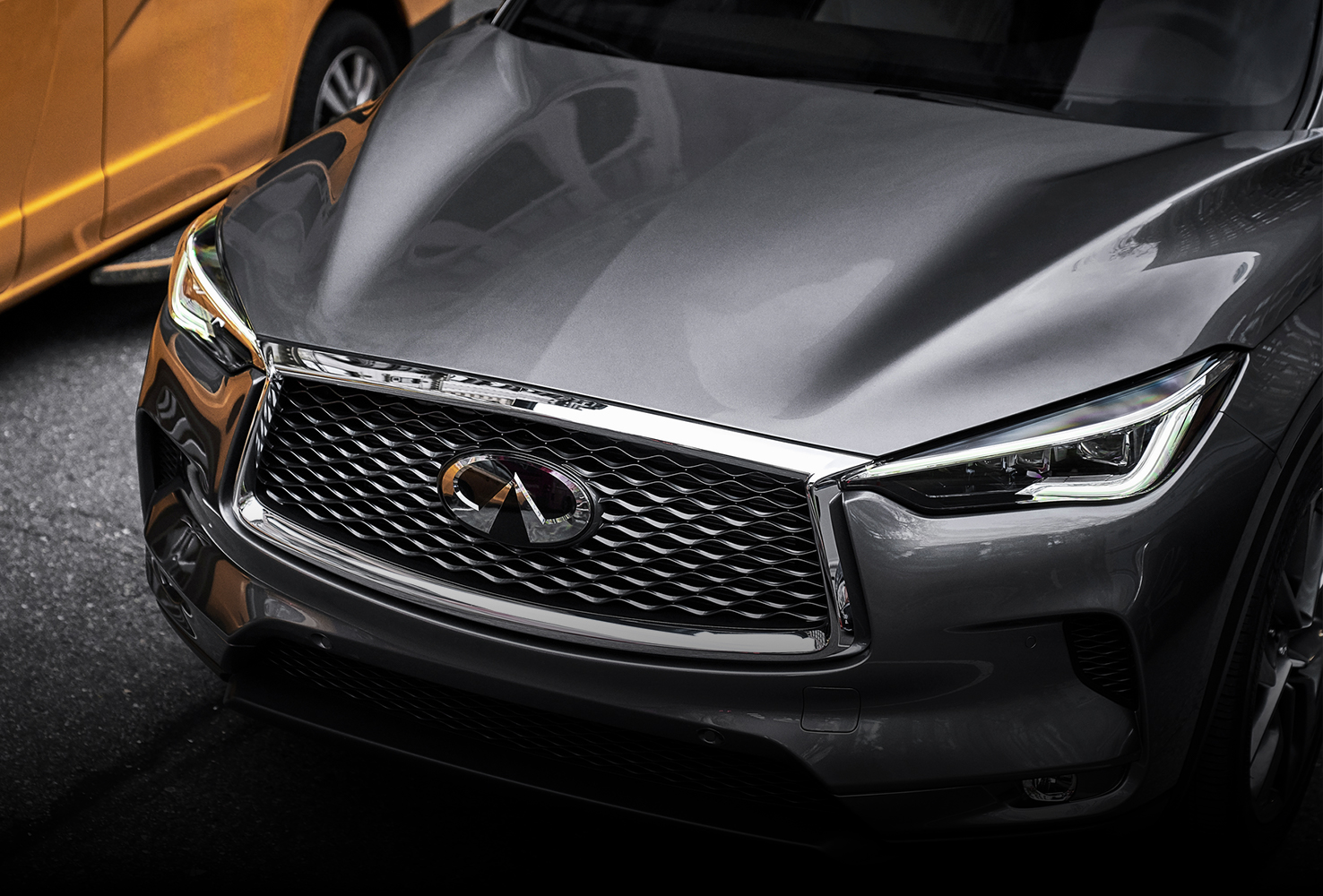 2022 INFINITI QX50 clamshell hood.