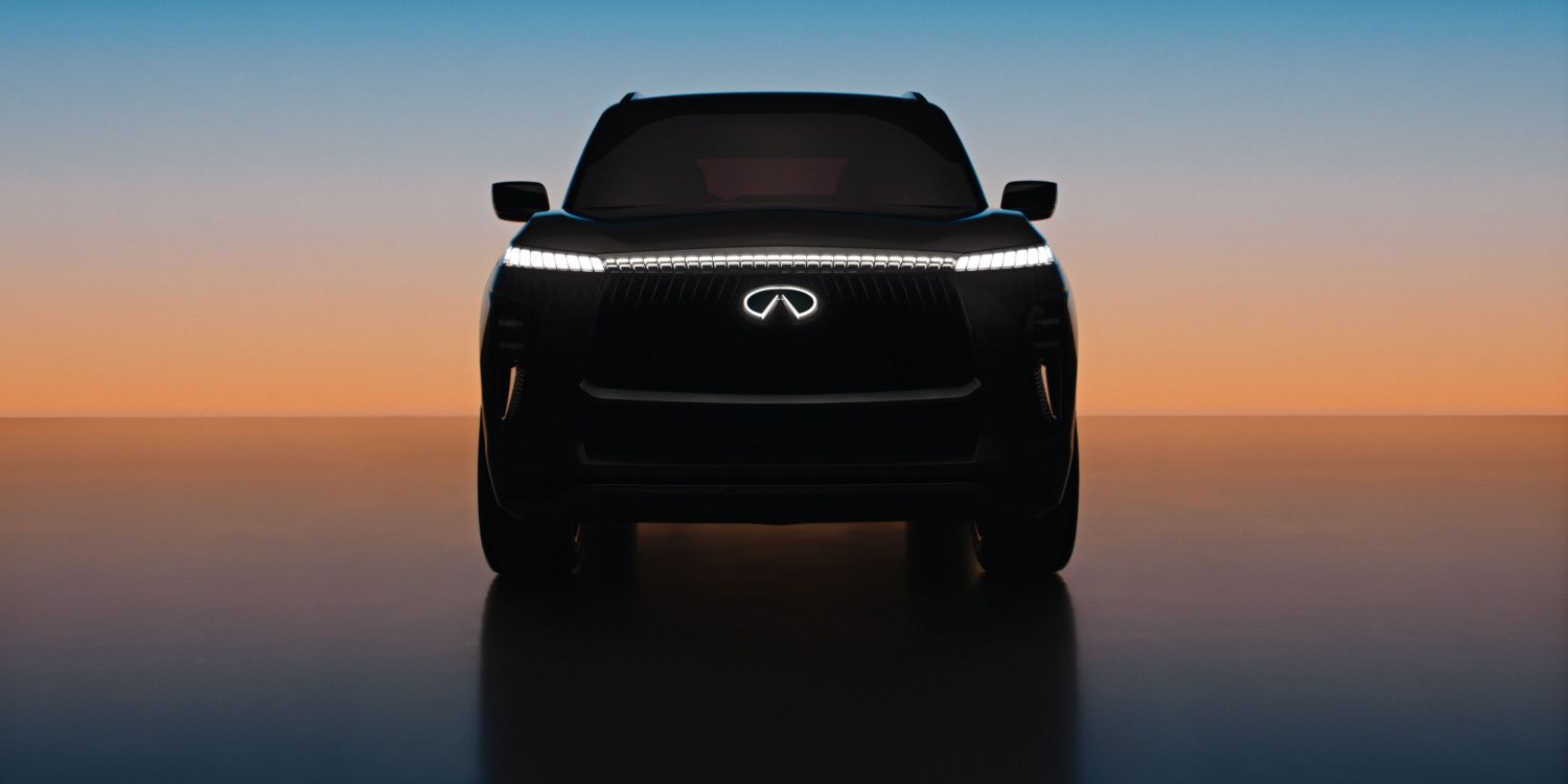 Front view of the INFINITI QX Monograph concept vehicle