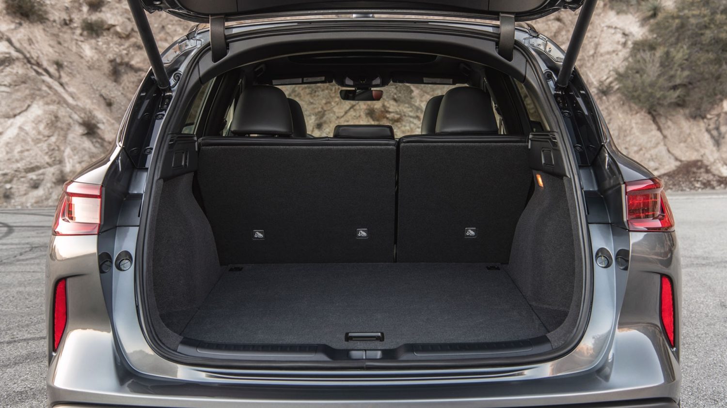 2025 INFINITI QX50 with seats upright