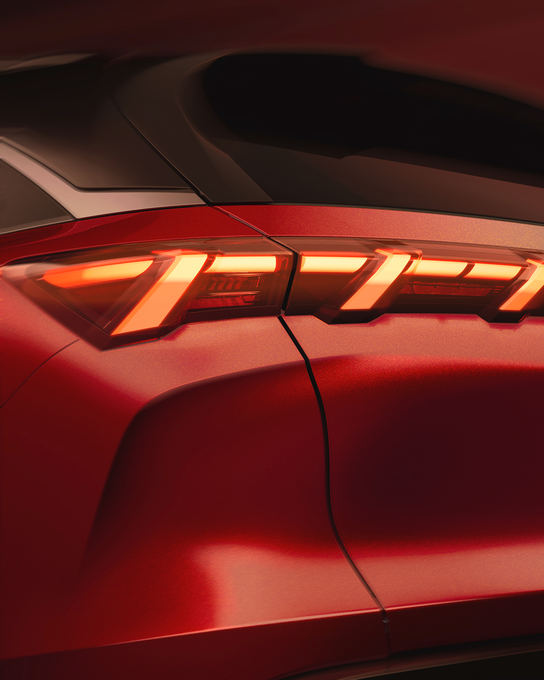 Close Up of INFINITI QX65 Taillights