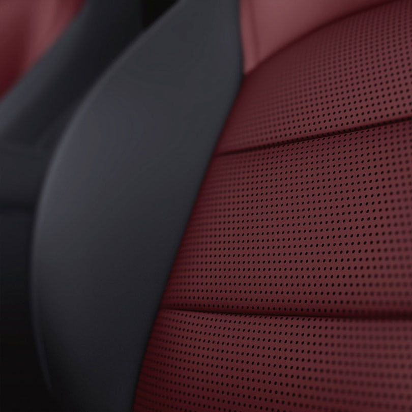 מבט מקרוב על ריפוד עור של המושב ב-QX50