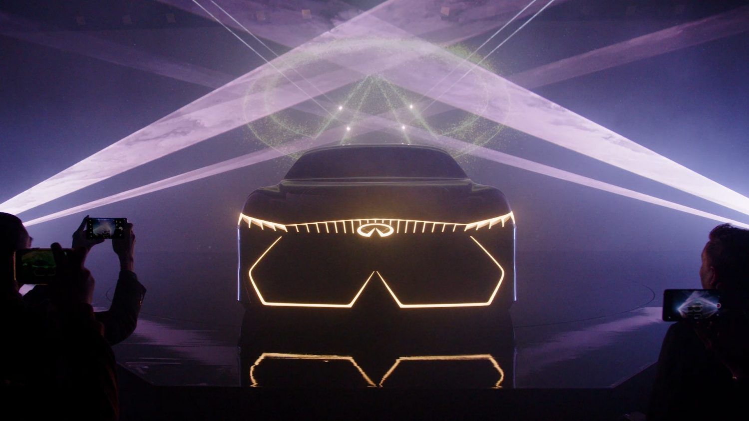 Preview of the INFINITI Vision Qe electric car at INFINITI’s New Dawn Event
