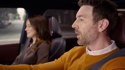 INFINITI driver using voice recognition