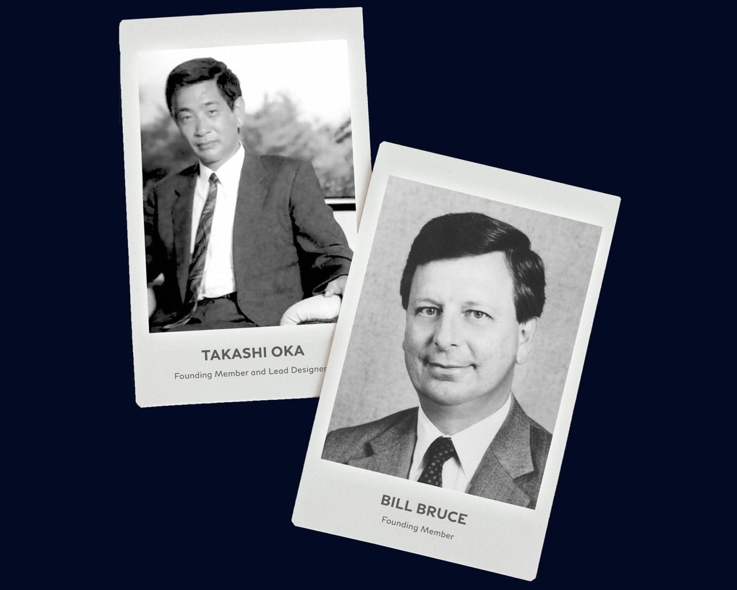 INFINITI cars founding members Takashi Oka and Bill Bruce