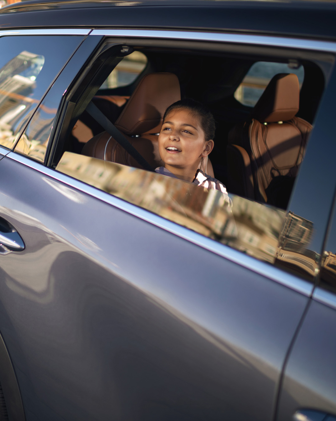 2026 INFINITI QX80 interior showcasing joyful driving experience