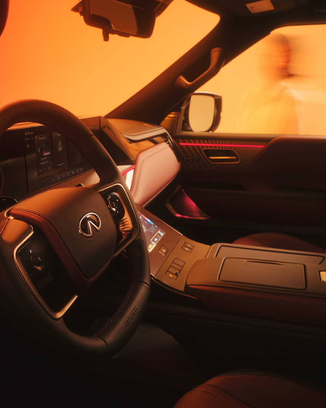 2026 INFINITI QX80 interior design showcasing bold craftsmanship and luxury