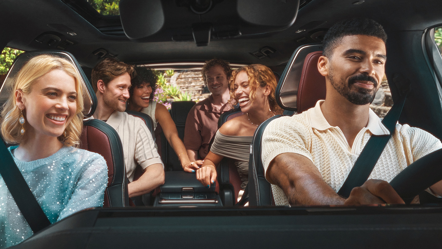 2026 INFINITI QX80 interior seating for up to eight passengers across three rows