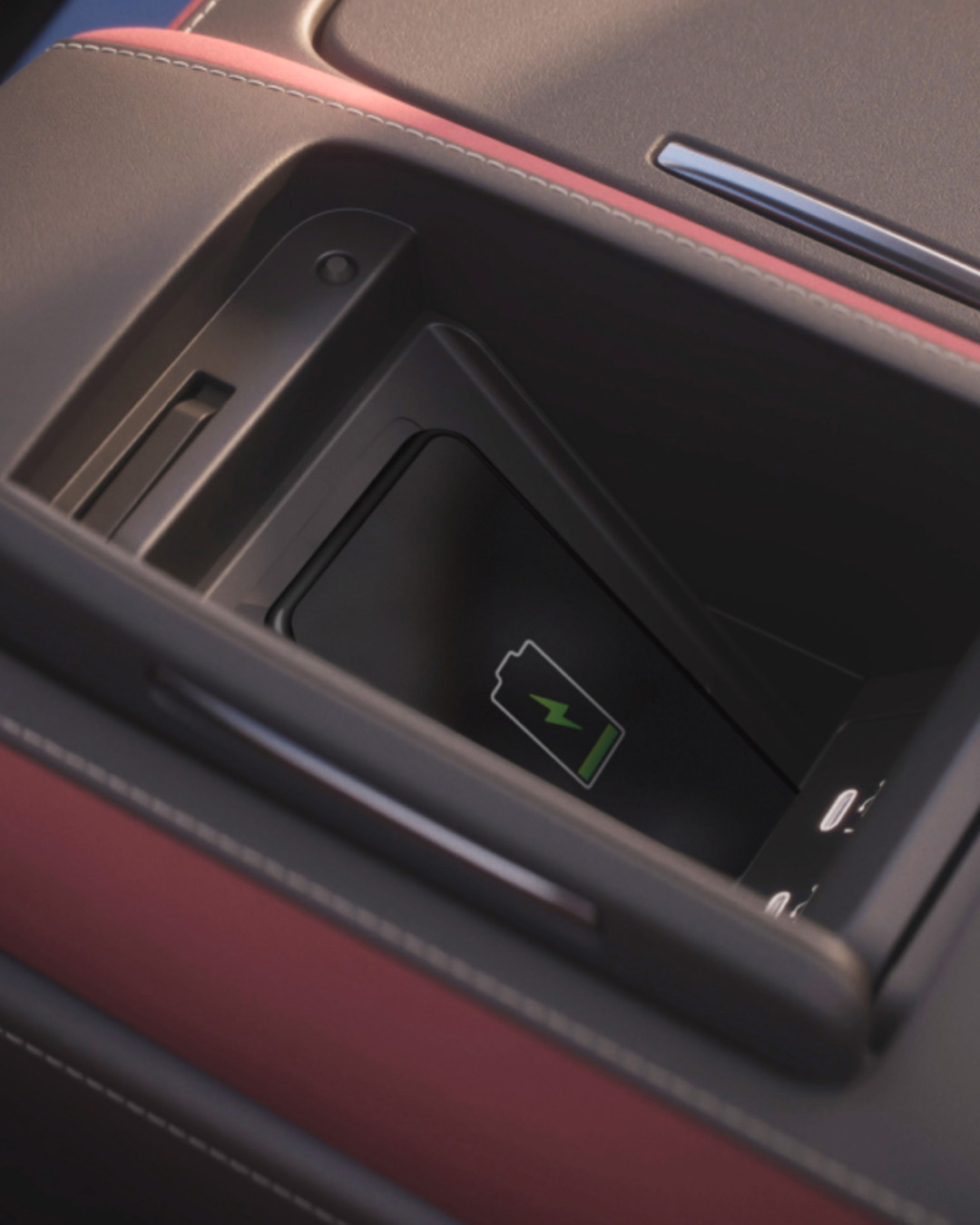 2026 INFINITI QX80 wireless smartphone charging station with 8 USB ports