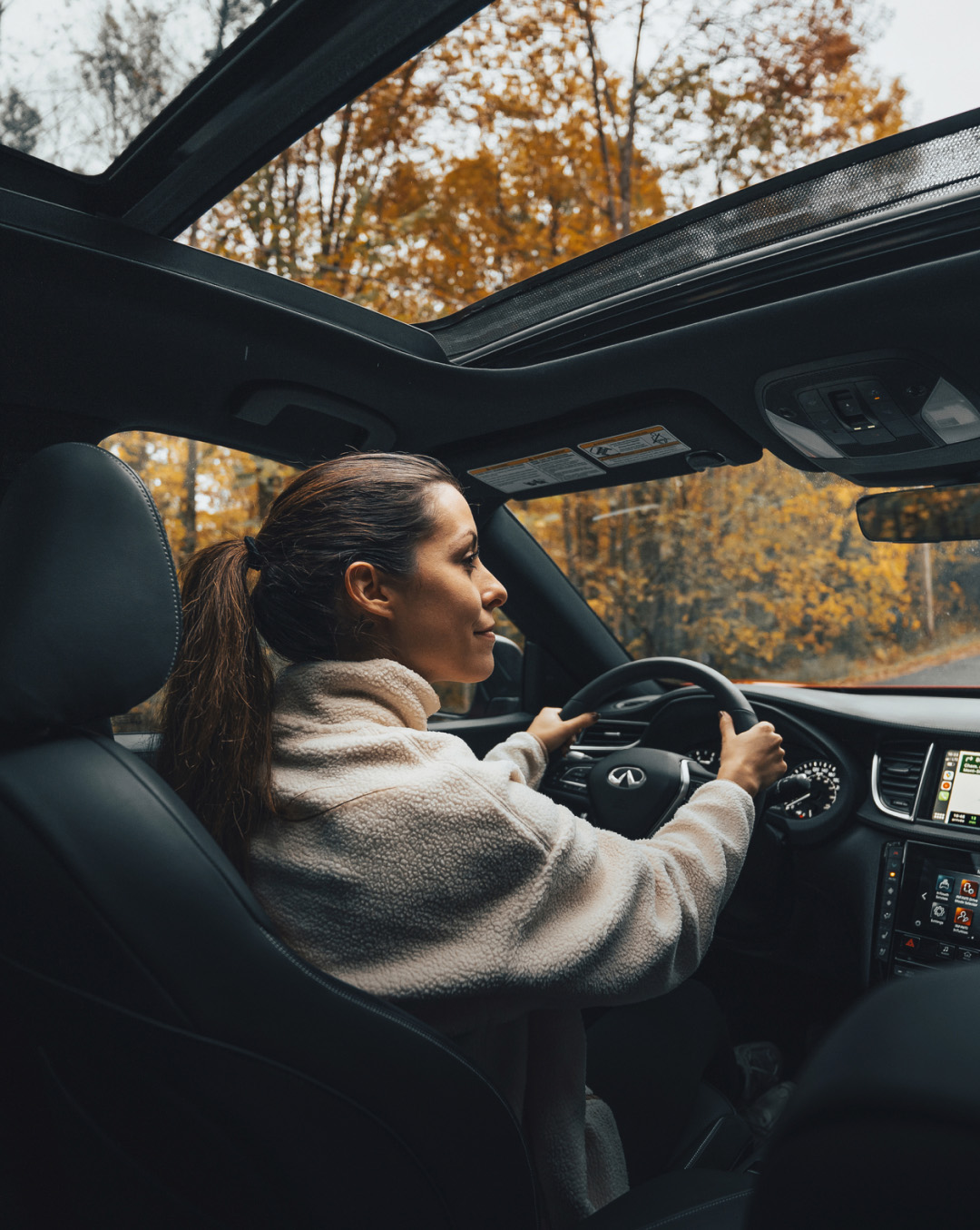 INFINITI heated steering wheel