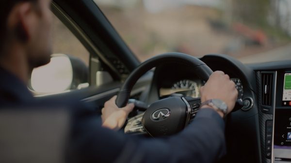 Side profile of an INFINITI concept vehicle